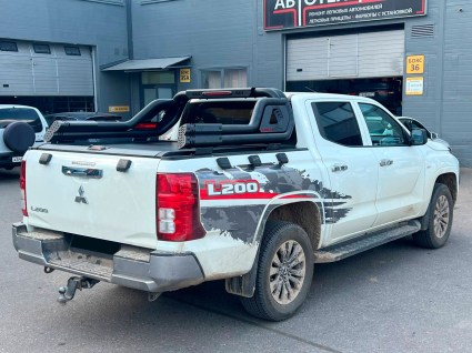 Дуга безопасности в кузов Mitsubishi L200 5 поколение - фото 1